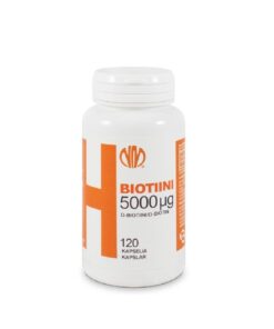 Biotiini H 5000 µg 120kps Finherb tuotekuva