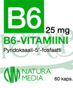 B-6 vitamiini pyridoksaali etiketti Finherb