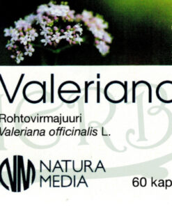 Valeriaanakapselit Valeriana rohtovirmajuuri kapselit etiketti Finherb