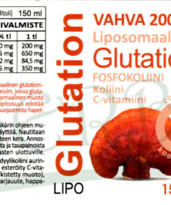 Glutation Lipo liposomaalinen etiketti Finherb