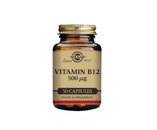 Solgar B12-vitamiini 500 µg tuotekuva S06080 Finherb