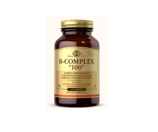 Solgarin Vitamin B-complex 100 Vahva B-vitamiini Finherb tuotekuva S07061
