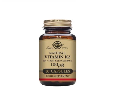 Solgarin K2-vitamiini 100 µg tuotekuva S10020 Finherb